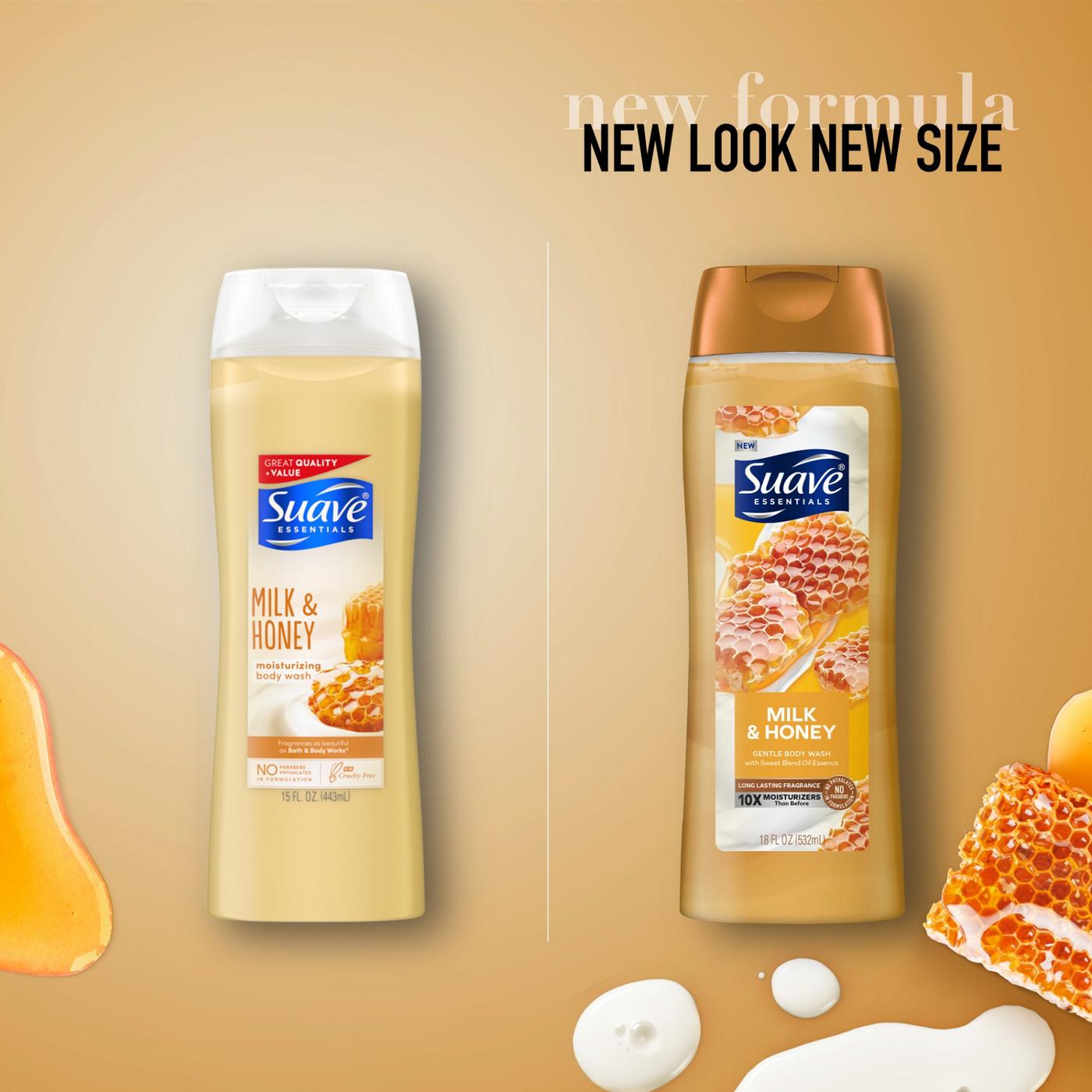 Suave Essentials Gentle Body Wash Milk & Honey Shop Body wash at HEB