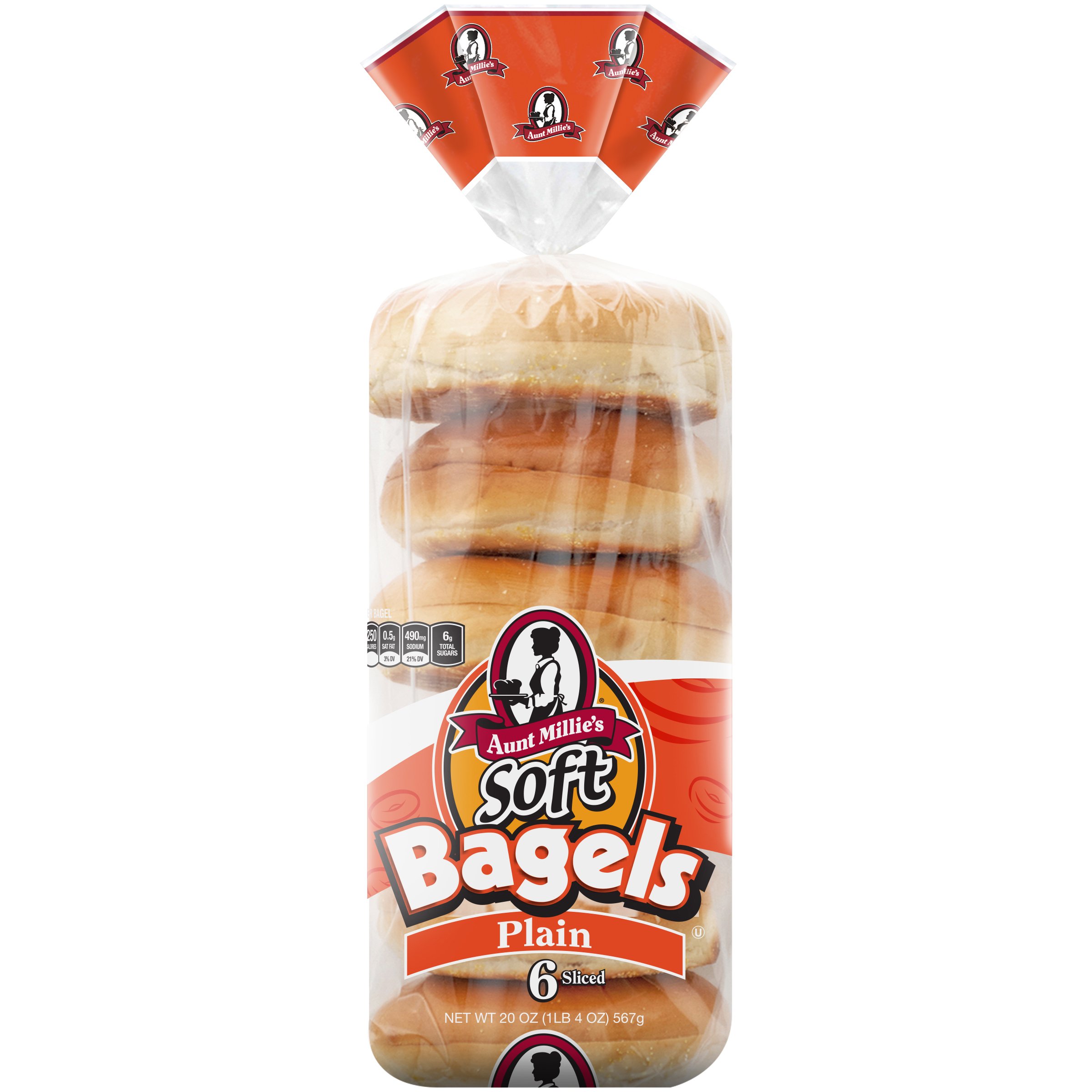 Aunt Millie's Plain Soft Bagels - Shop Bagels At H-E-B