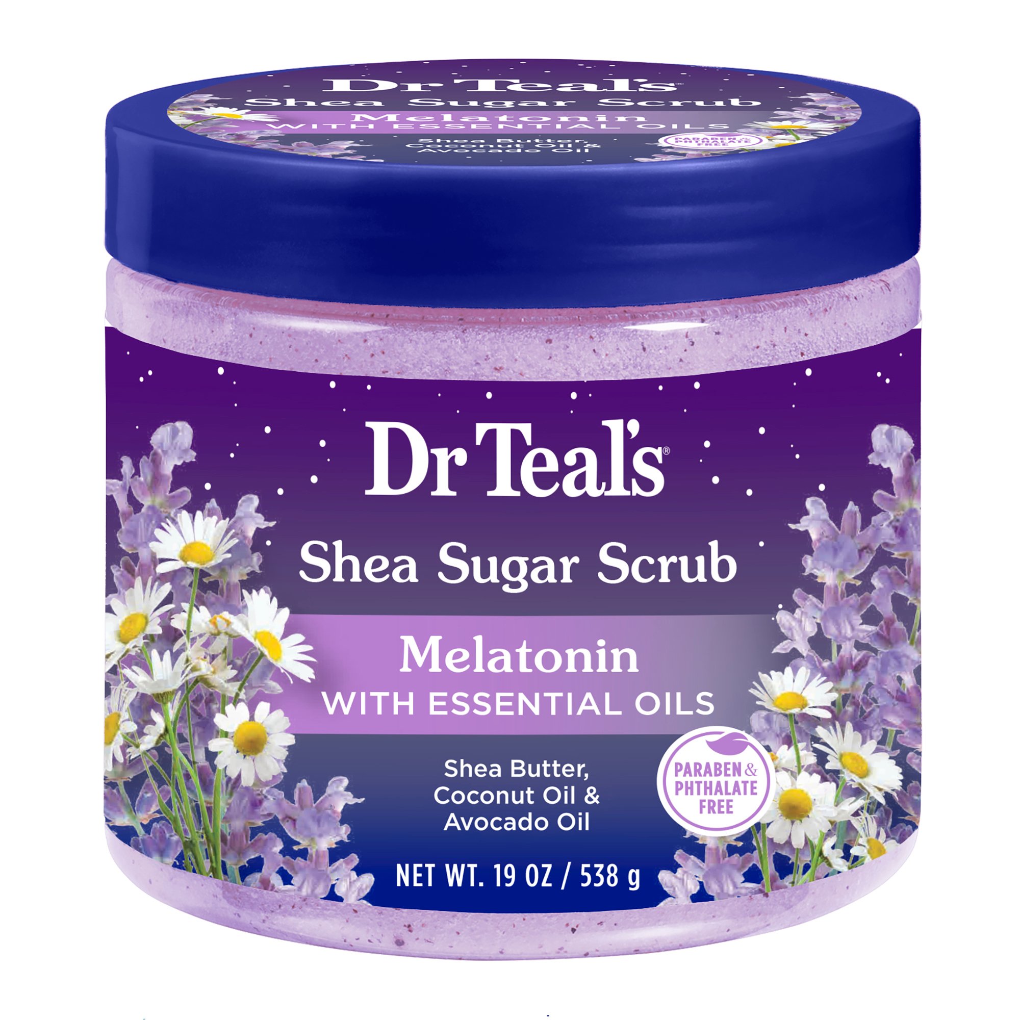 Dr Teal's Shea Sugar Body Scrub Melatonin Shop Body scrubs at HEB