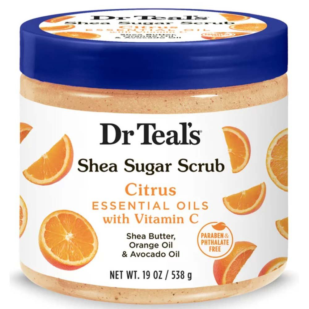 Dr Teal's Shea Sugar Scrub Citrus Shop Body Scrubs at HEB