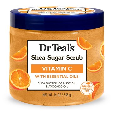Dr Teal's Shea Sugar Scrub - Citrus, 19 oz