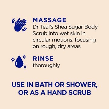 Dr Teal's Shea Sugar Scrub - Citrus, 19 oz