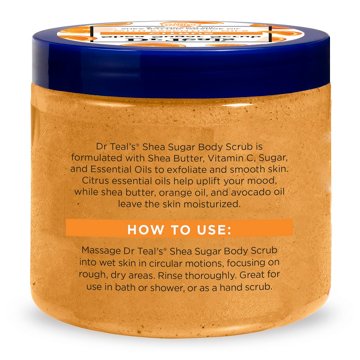 Dr Teal's Shea Sugar Scrub - Citrus, 19 oz