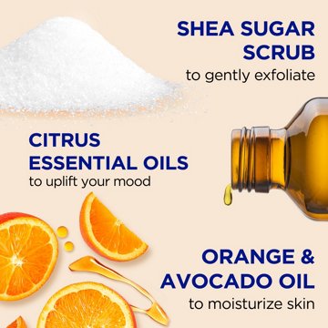 Dr Teal's Shea Sugar Scrub - Citrus, 19 oz