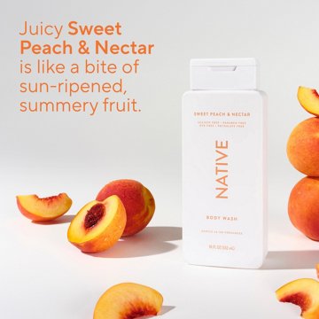 Native Body Wash, Sweet Peach & Nectar Scent