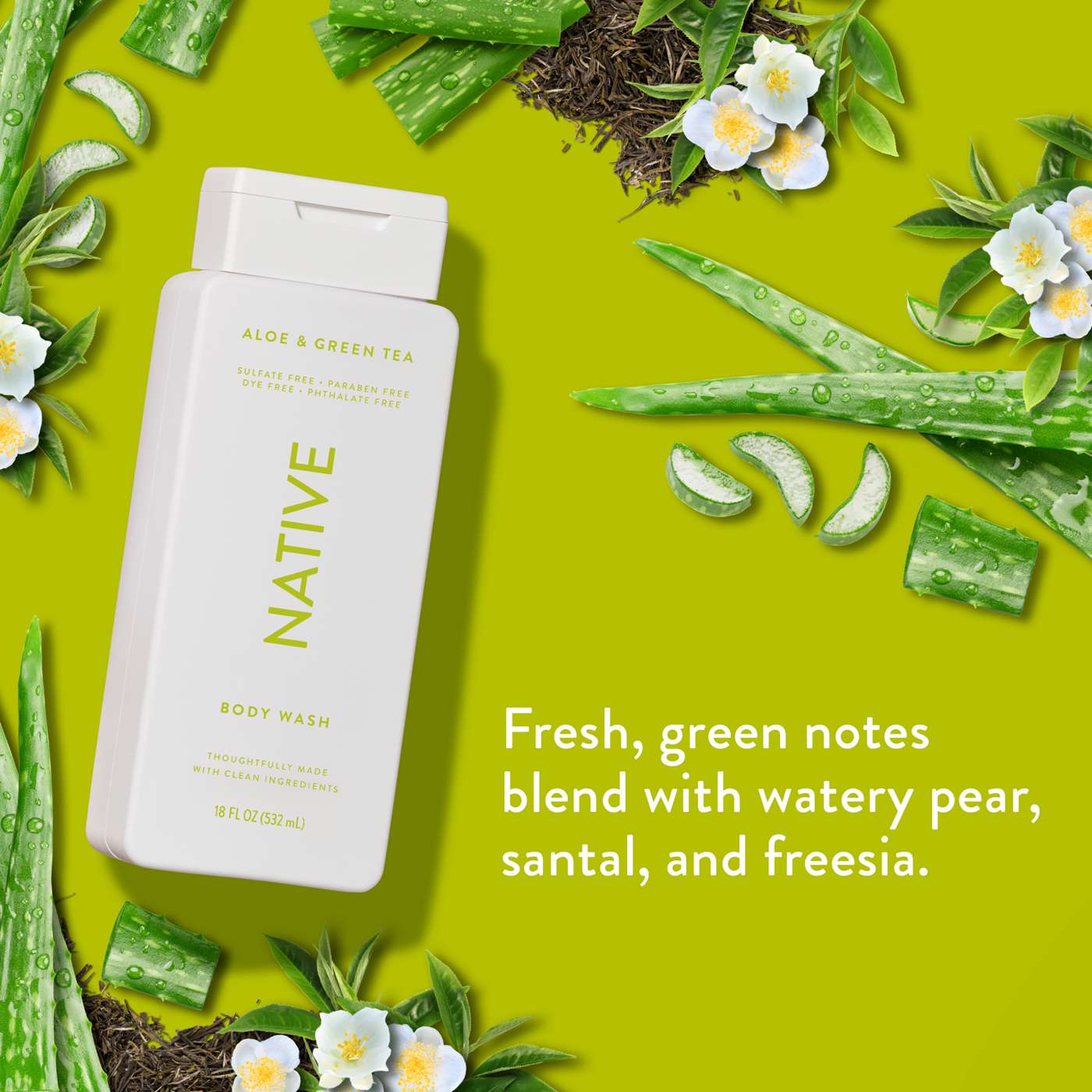 Native Body Wash - Aloe & Green Tea; image 5 of 10