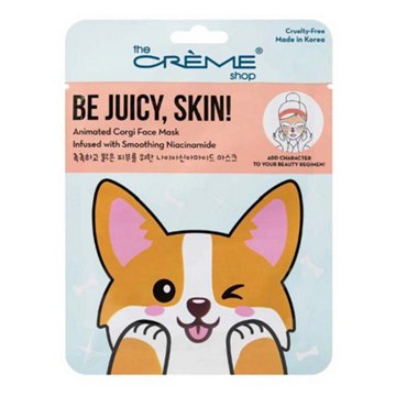 The Crème Shop Be Juicy, Skin! Animated Corgi Face Mask