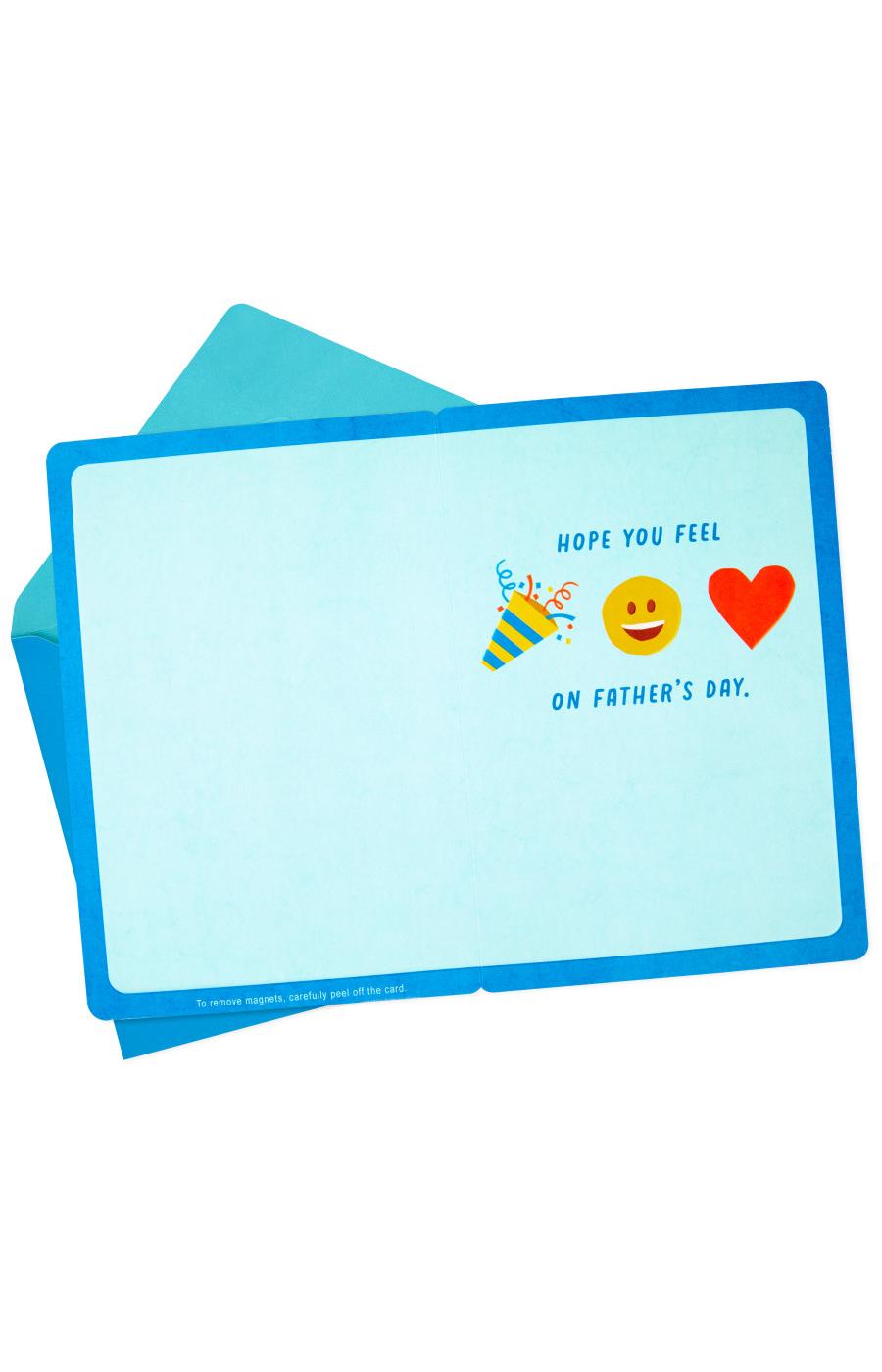 Hallmark Father's Day Card (Removable Emoji Magnets), S29; image 2 of 7
