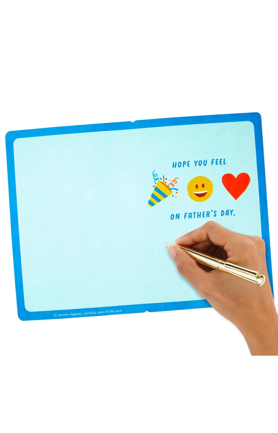 Hallmark Father's Day Card (Removable Emoji Magnets), S29; image 5 of 7
