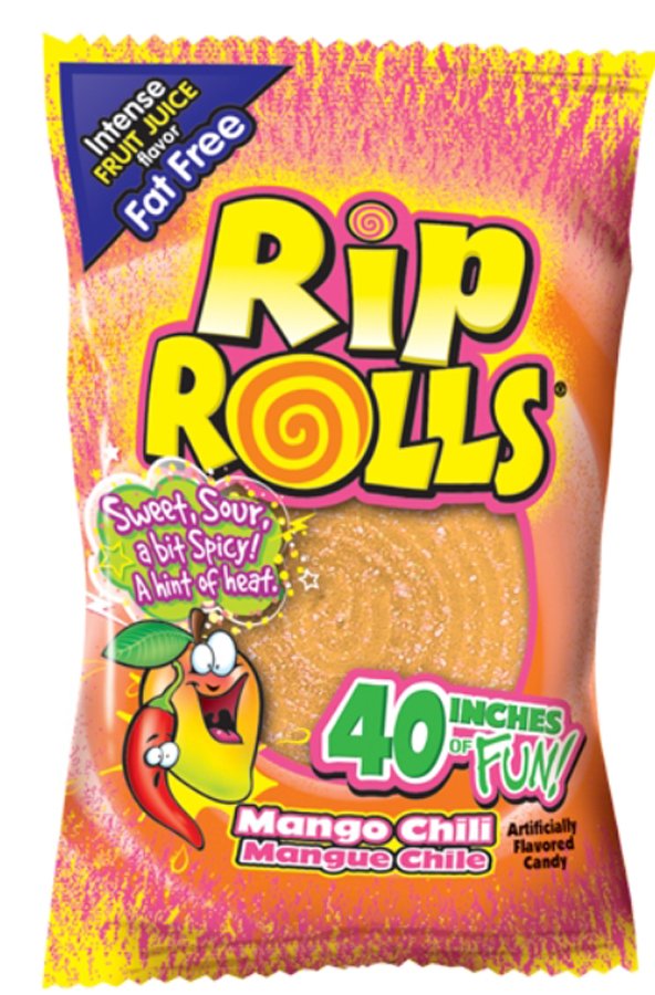 The Foreign Candy Company Rip Rolls Mango Chili, 1.4 oz | Low