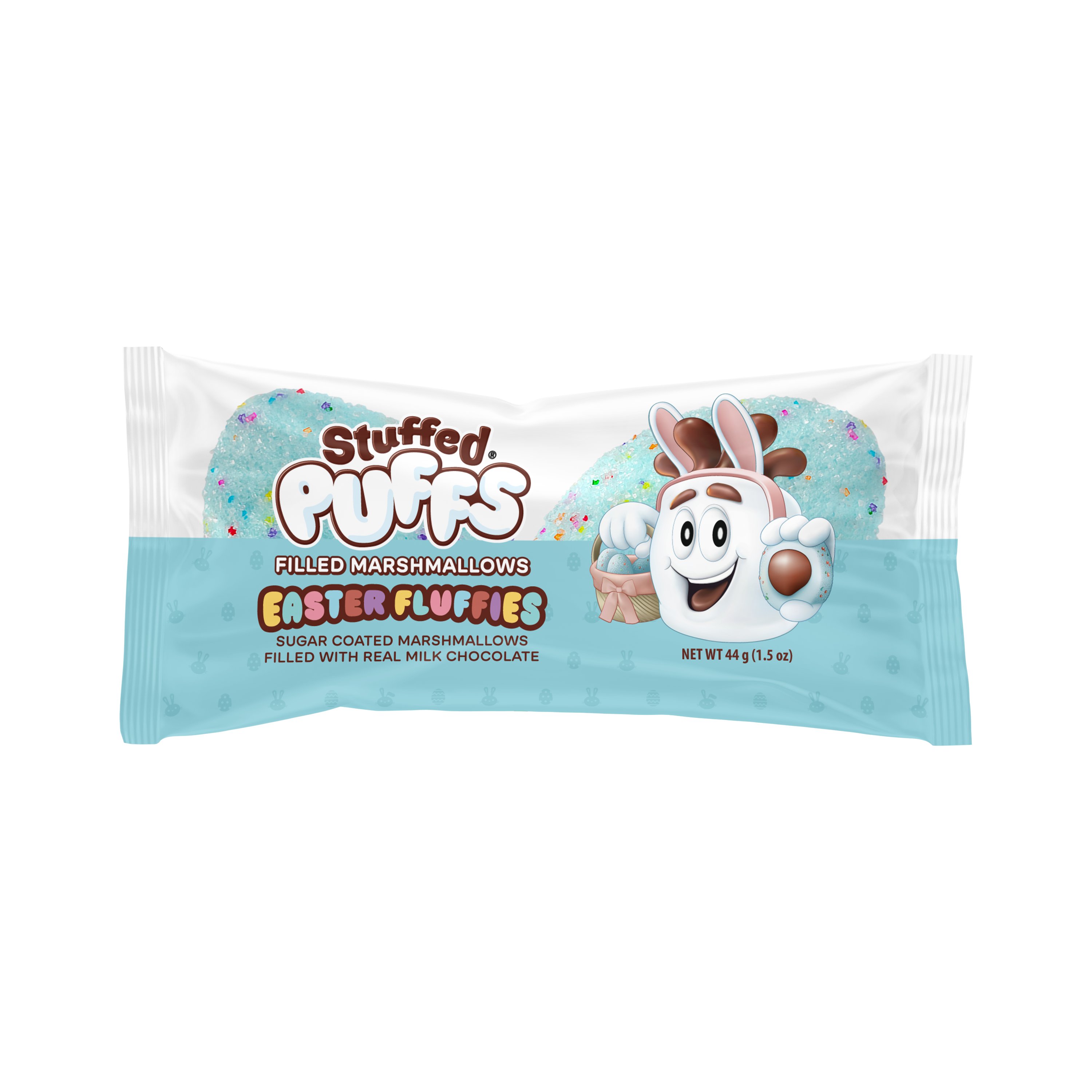 Stuffed Puffs Easter Fluffies Chocolate Filled Marshmallows Blue - Shop ...