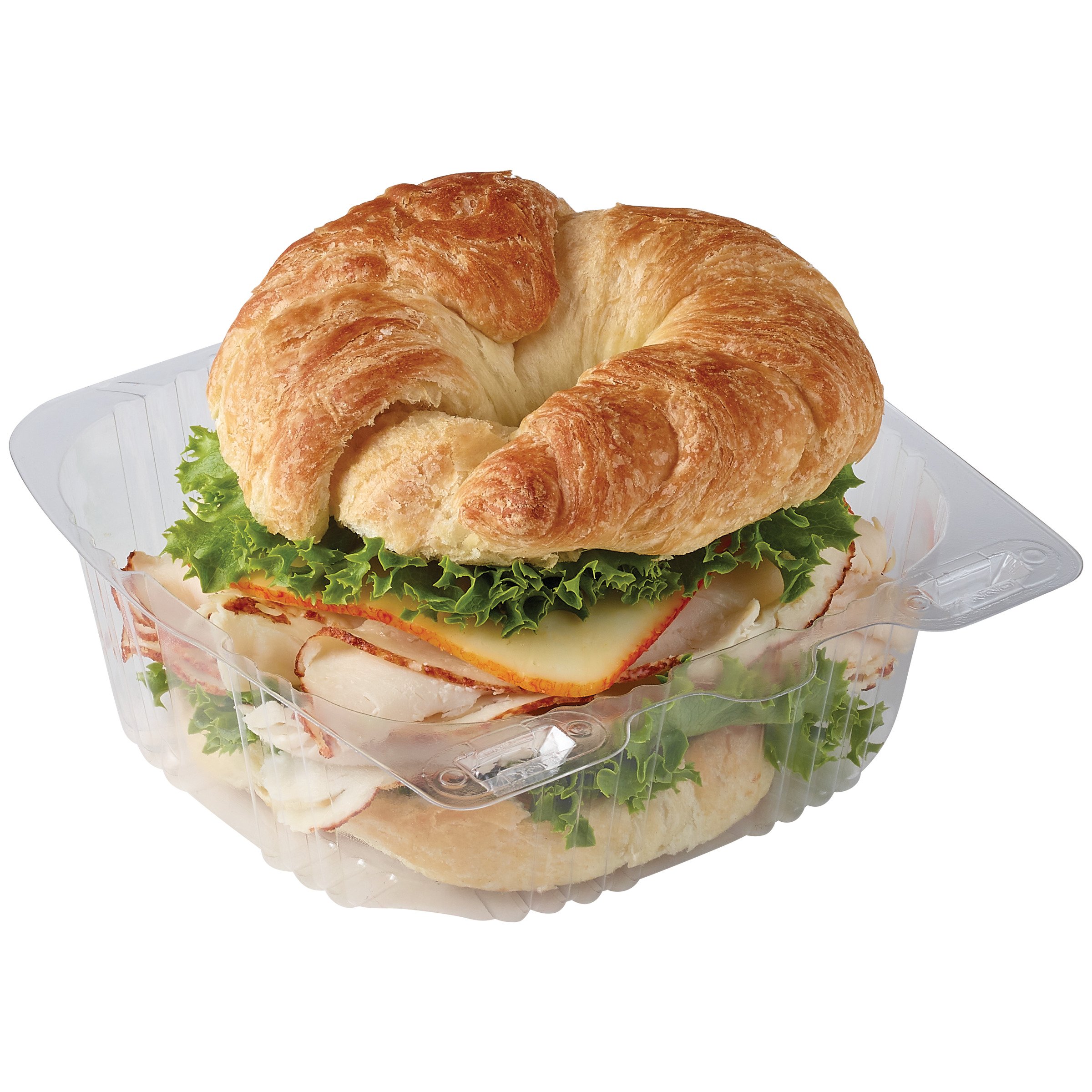 H-E-B Deli Boxed Lunch – Uncured Ham & Swiss Croissant Sandwich