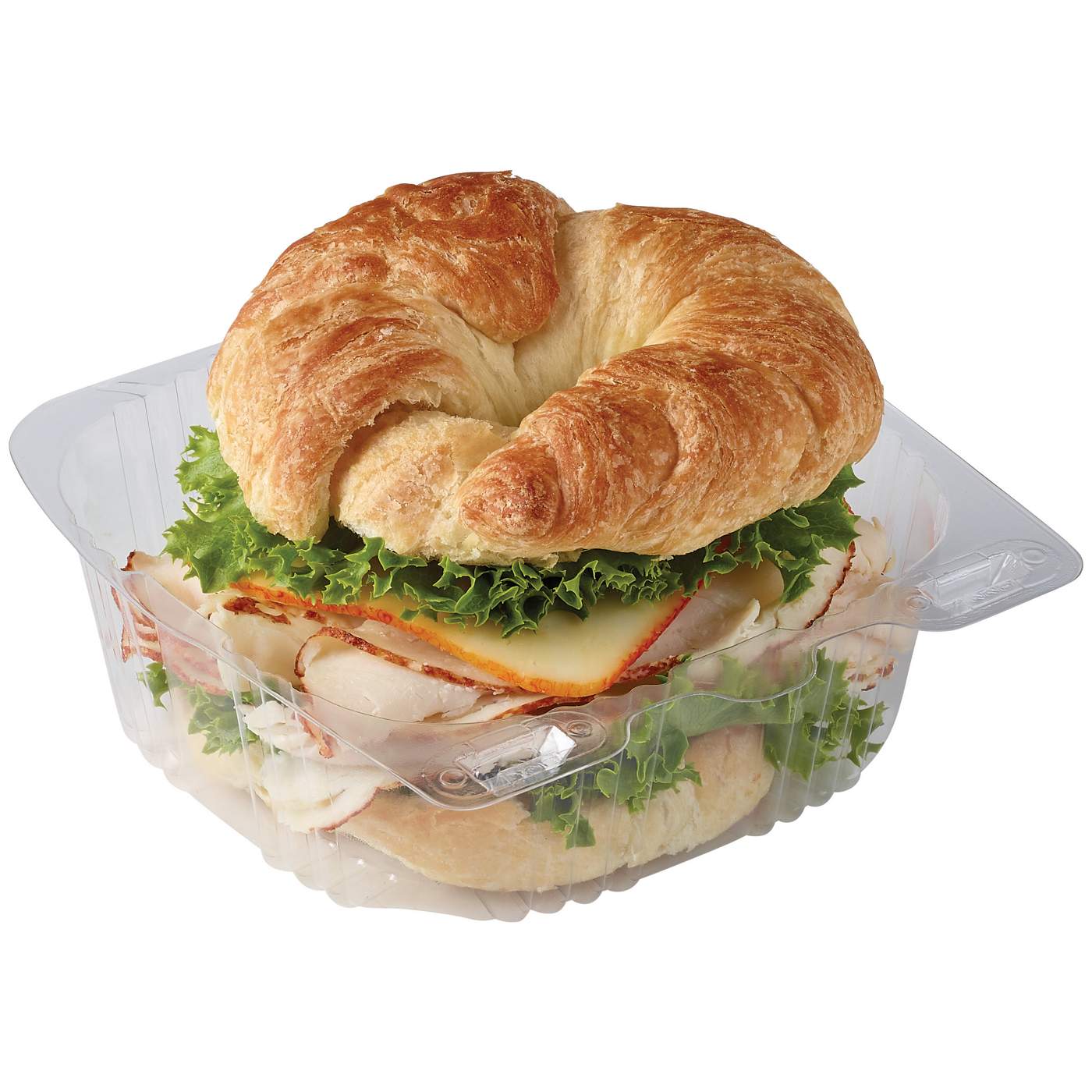 Meal Simple by H-E-B Oven Roasted Chicken Muenster Croissant Sandwich; image 1 of 2