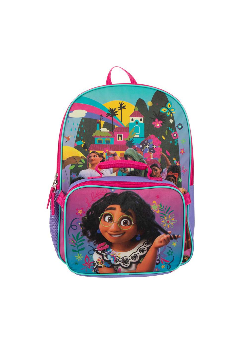 Disney Girl's Princess Moana 16 Backpack W/ Detachable Lunch Box 