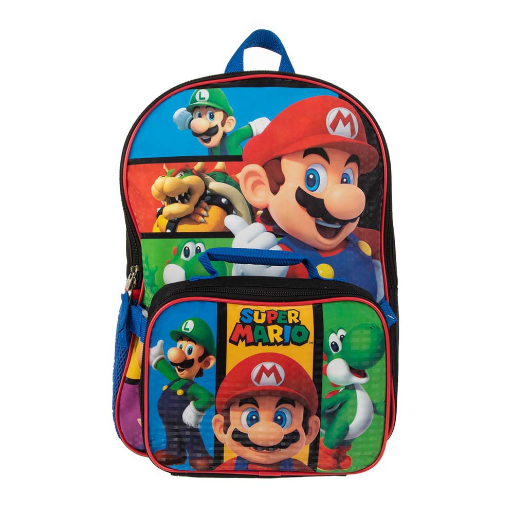 Bioworld Nintendo Super Mario Kids Backpack with Lunch Tote - Shop  Backpacks at H-E-B