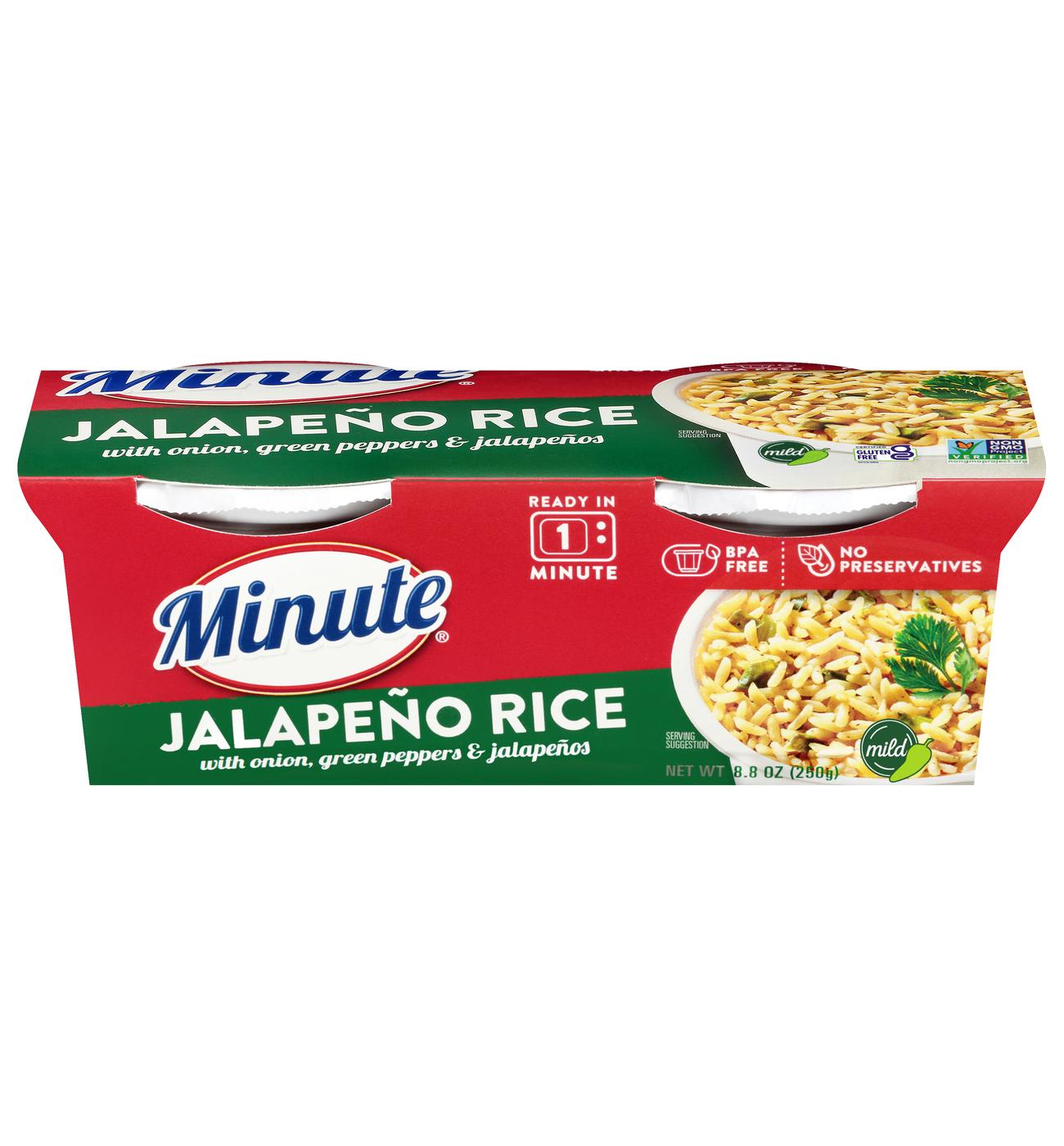 Minute Ready to Serve Jalapeno Seasoned Rice Cups; image 1 of 7