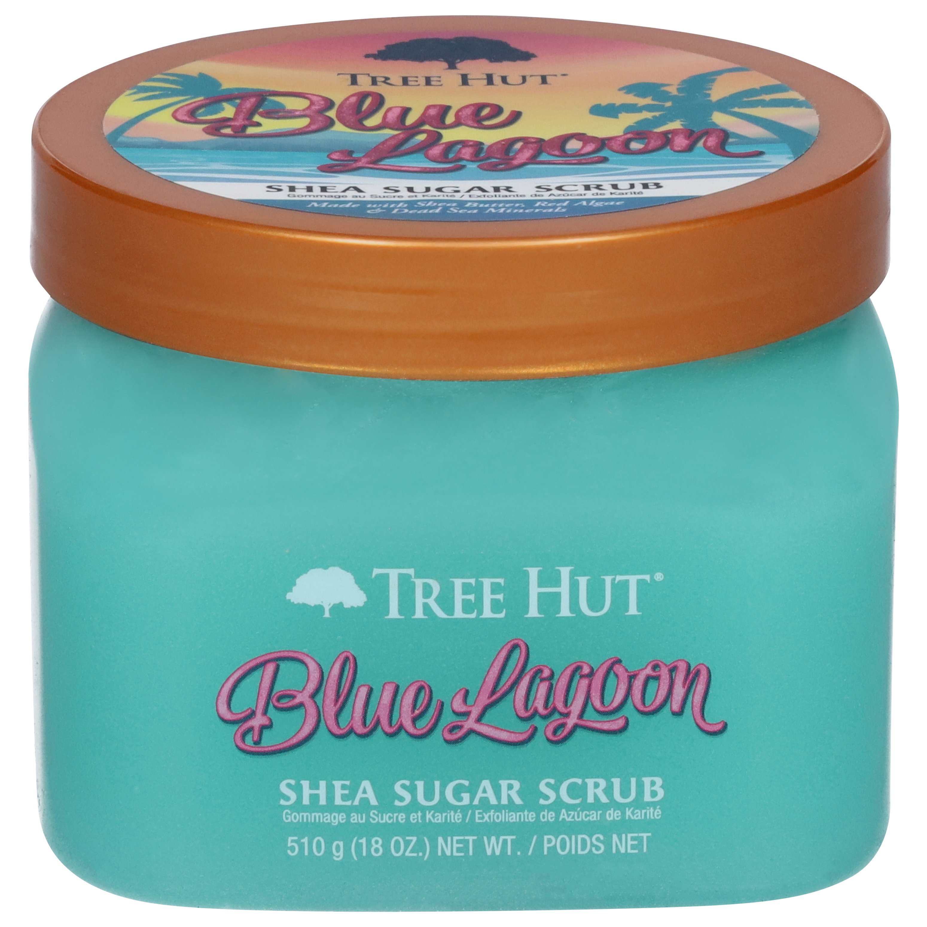 Tree Hut Exotic Bloom Shea Sugar Exfoliating and Hydrating Body Scrub, 18  oz.