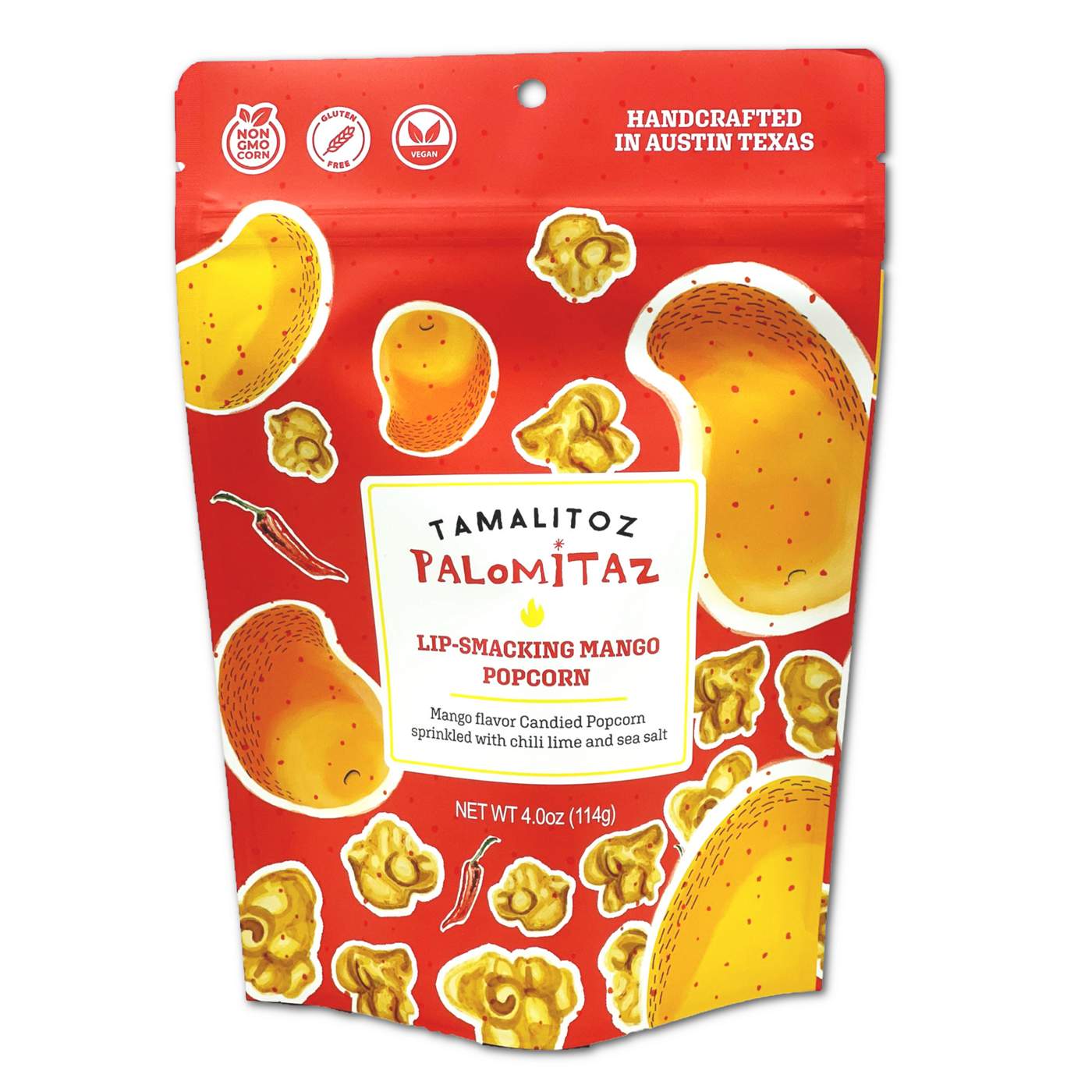 Tamalitoz by Sugarox Palomitaz Lip-Smacking Mango Kettle Popcorn; image 1 of 2
