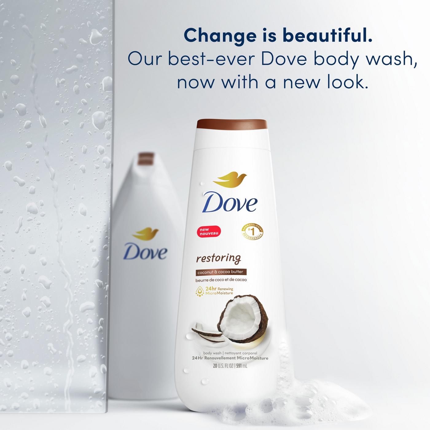 Dove Restoring Body Wash Twin Pack - Coconut & Cocoa Butter; image 6 of 9