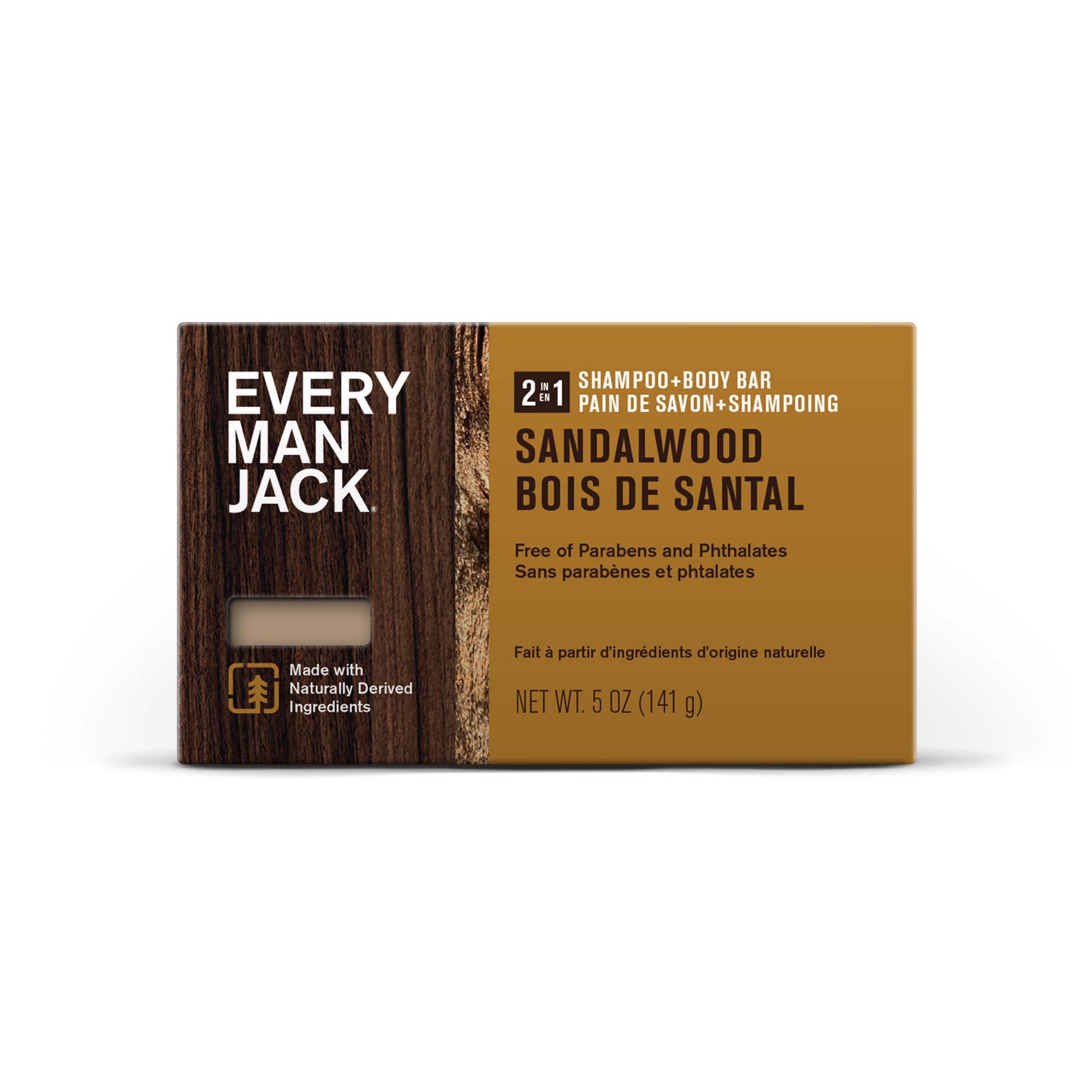 Every Man Jack Shampoo + Body Bar Sandalwood Shop Hand & bar soap