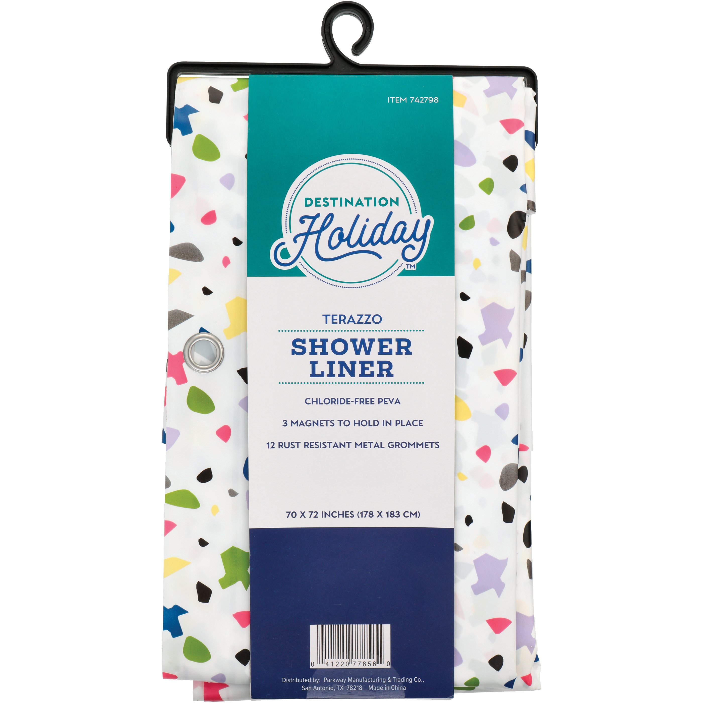 Destination Holiday Texas Terrazzo Vinyl Shower Liner Shop Shower