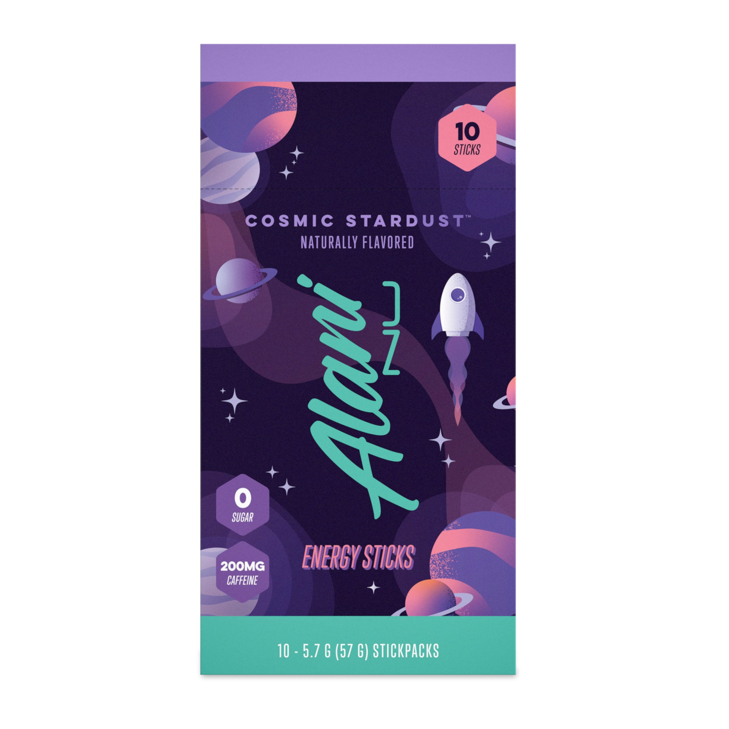 Alani Nu Zero Sugar Energy Sticks - Cosmic Stardust, 10 ct