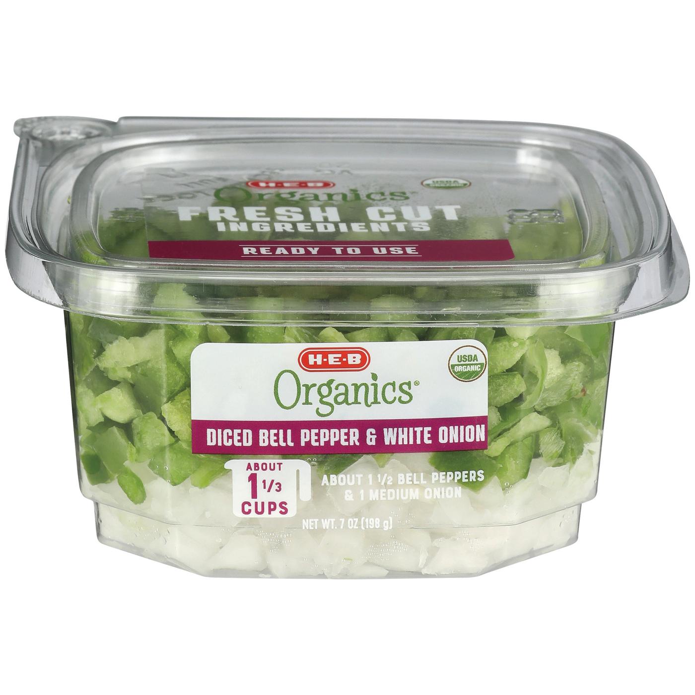 H-E-B Organics Fresh Diced Bell Pepper & White Onion - Shop Mixed ...