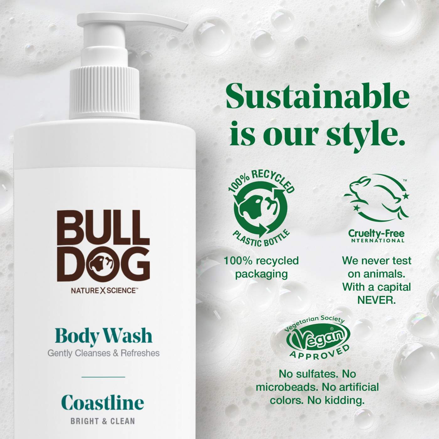 Bulldog Body Wash Bright & Clean Coastline Shop Body Wash at HEB
