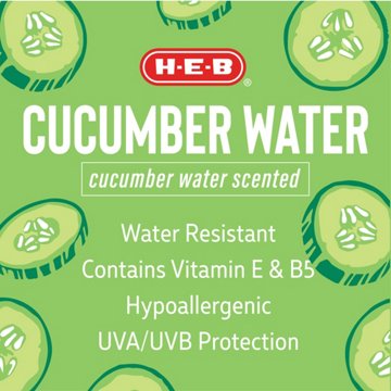 H-E-B SPF 50 Cucumber Water Sunscreen Spray - Oxybenzone Free