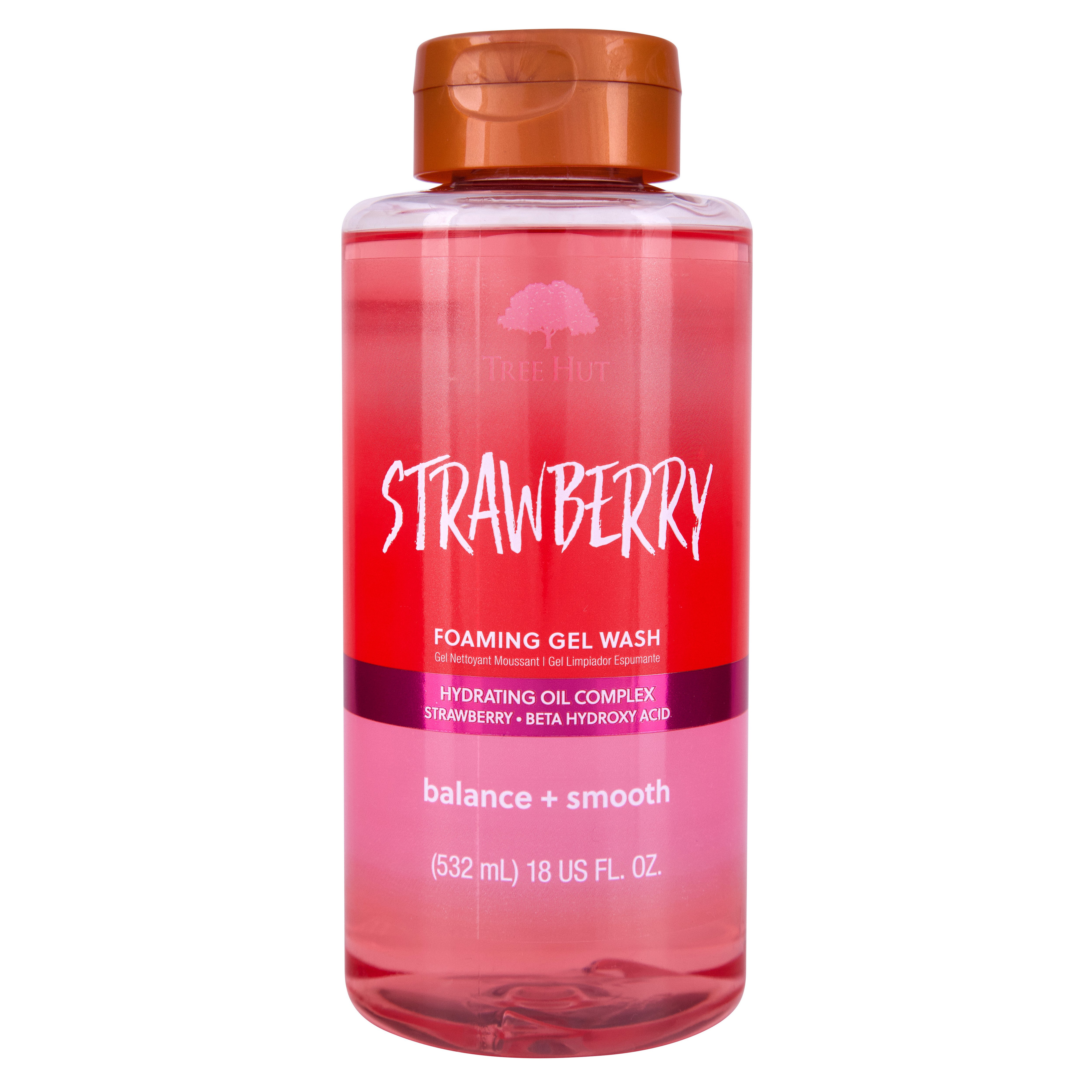 Tree Hut Foaming Gel Wash Strawberry Shop Body Wash at HEB