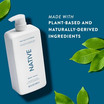 Native Body Wash - Sea Salt & Cedar, 36 oz