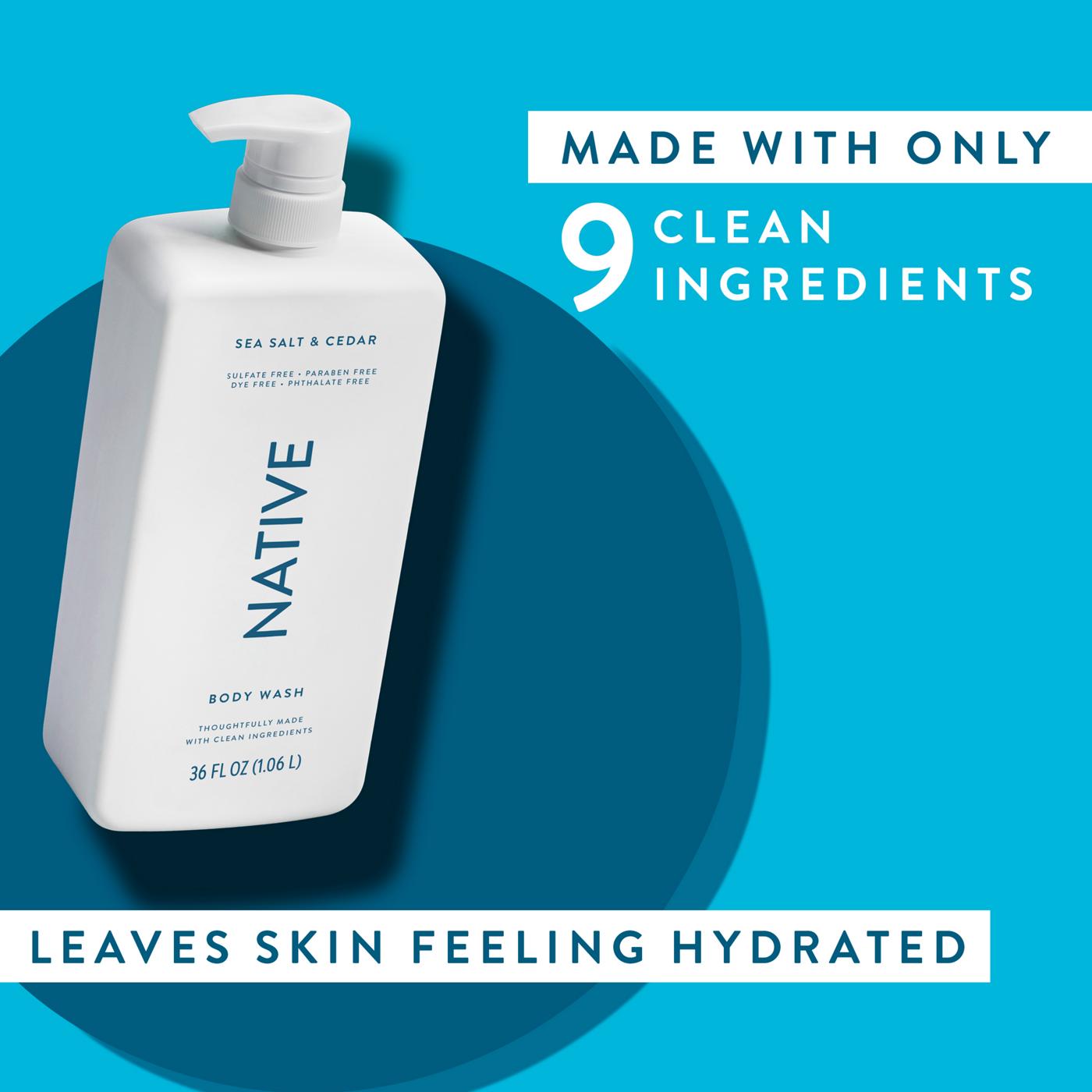 Native Body Wash - Sea Salt & Cedar; image 9 of 9