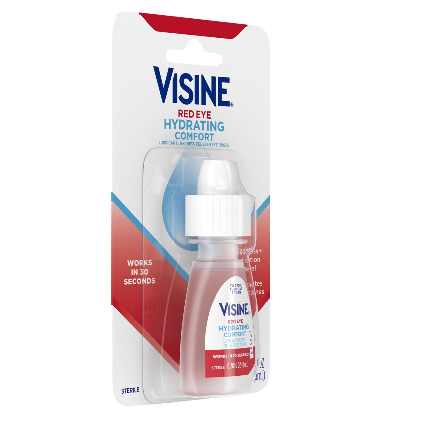 Visine Red Eye Hydrating Comfort Lubricant & Redness Reliever Eye Drops; image 3 of 6