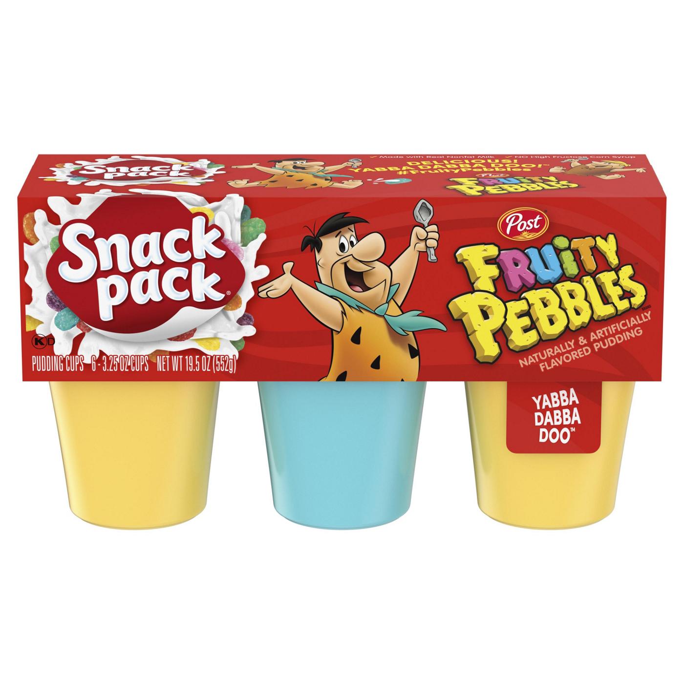 Snack Pack Fruity Pebbles Pudding Cups; image 1 of 2
