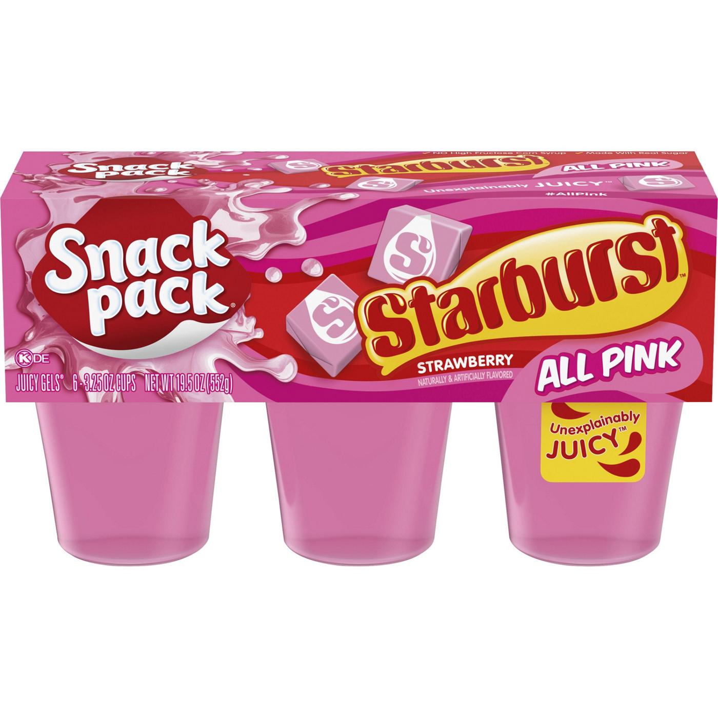 Snack Pack Starburst Strawberry Pudding Cups; image 1 of 2