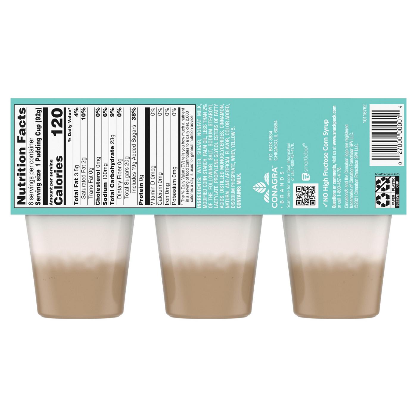 Snack Pack Cinnabon Pudding Cups; image 2 of 2