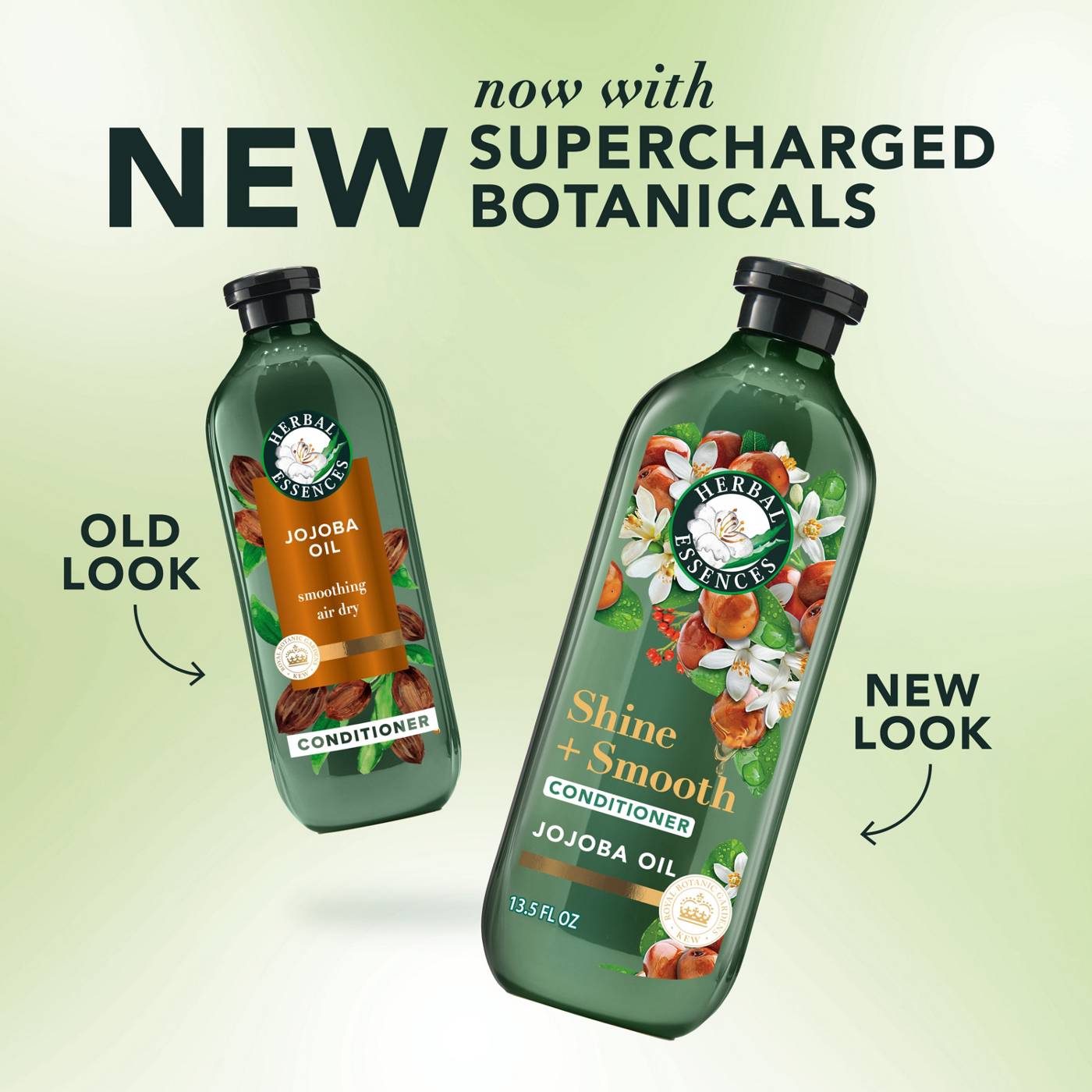 Herbal Essences Shine + Smooth Jojoba Oil Sulfate Free Conditioner, 13.5 fl oz; image 3 of 10