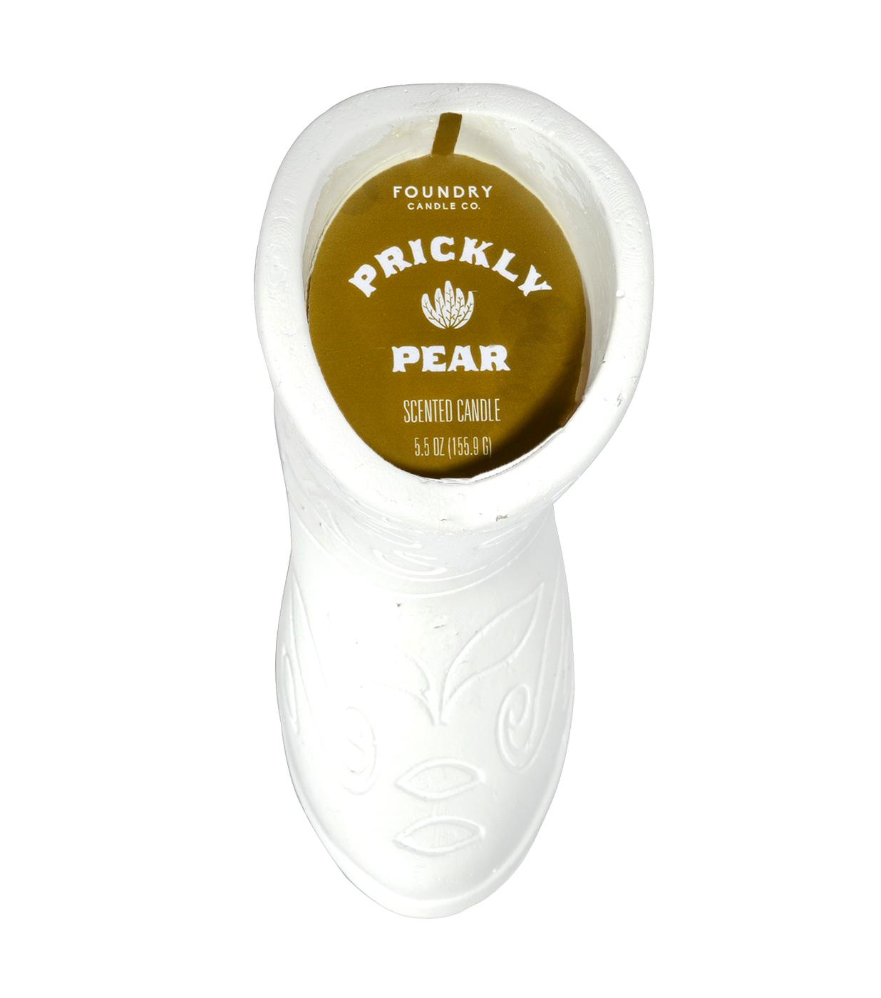 Foundry Candle Co. Prickly Pear Scented Cowboy Boot Candle White Shop Candles at HEB