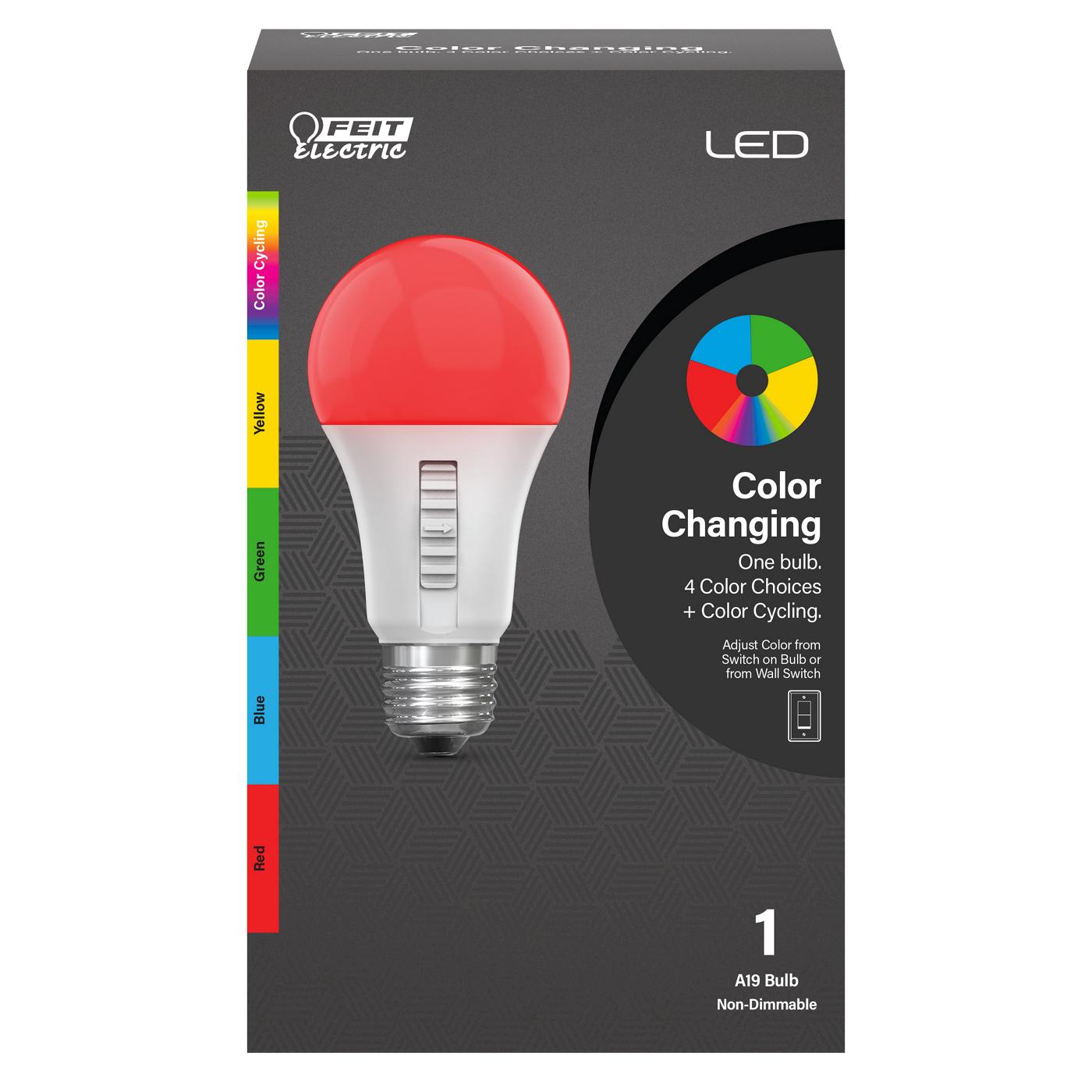 Feit Electric A19 Color Changing LED Party Light Bulb; image 1 of 2