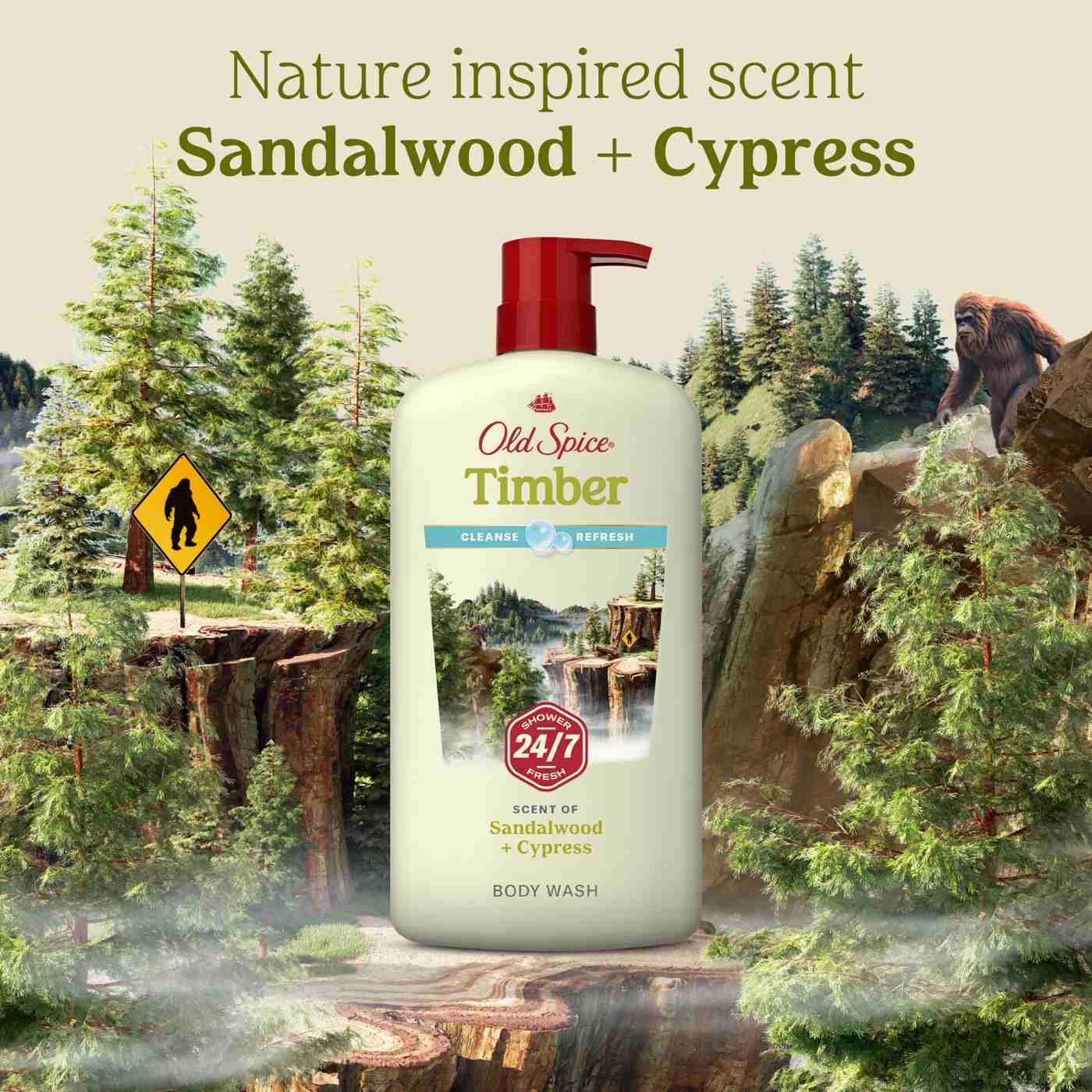 Old Spice Body Wash - Timber + Sandalwood; image 6 of 6