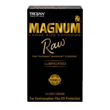 Trojan MAGNUM Raw Lubricated Condoms , 10 ct