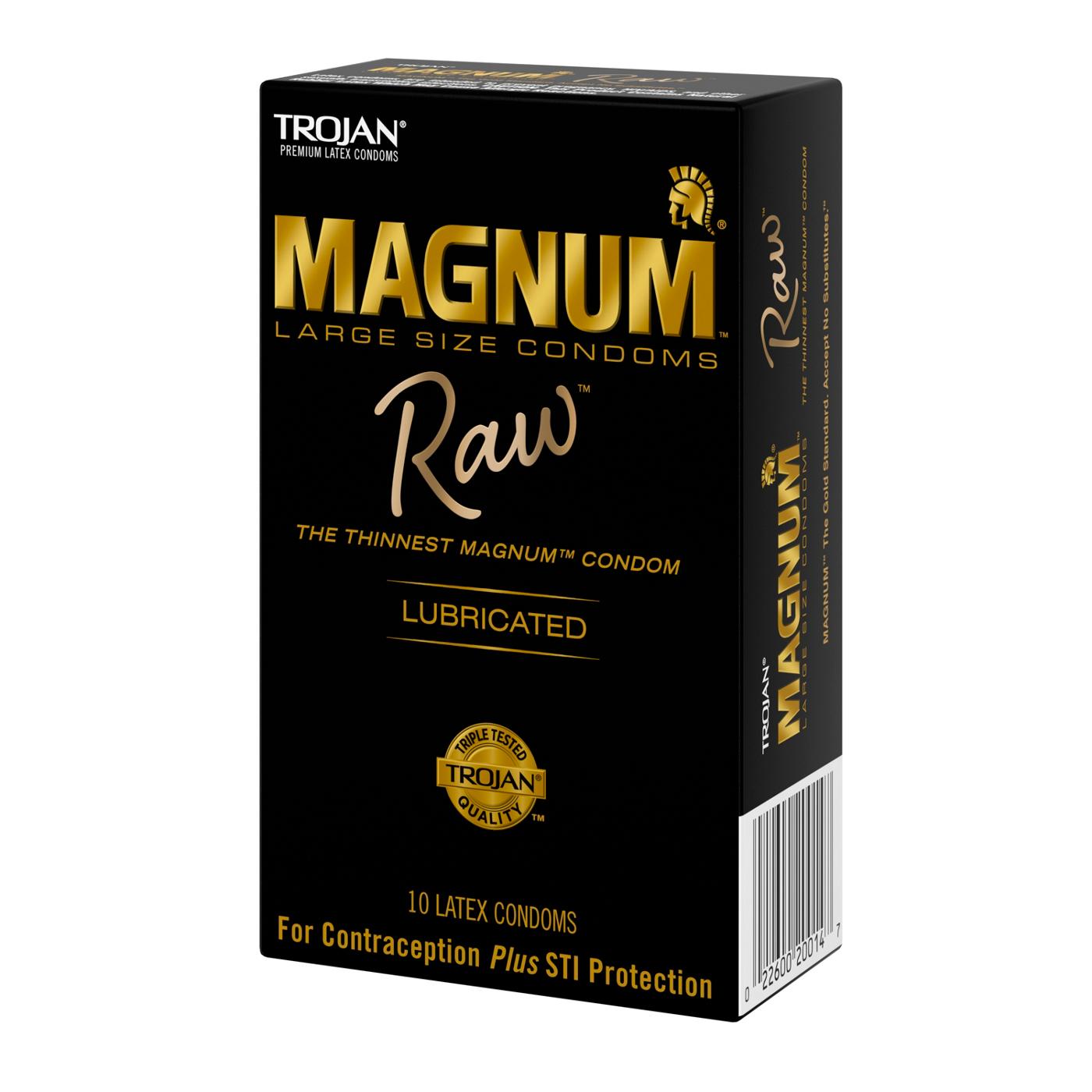 Trojan MAGNUM Raw Lubricated Condoms ; image 4 of 5