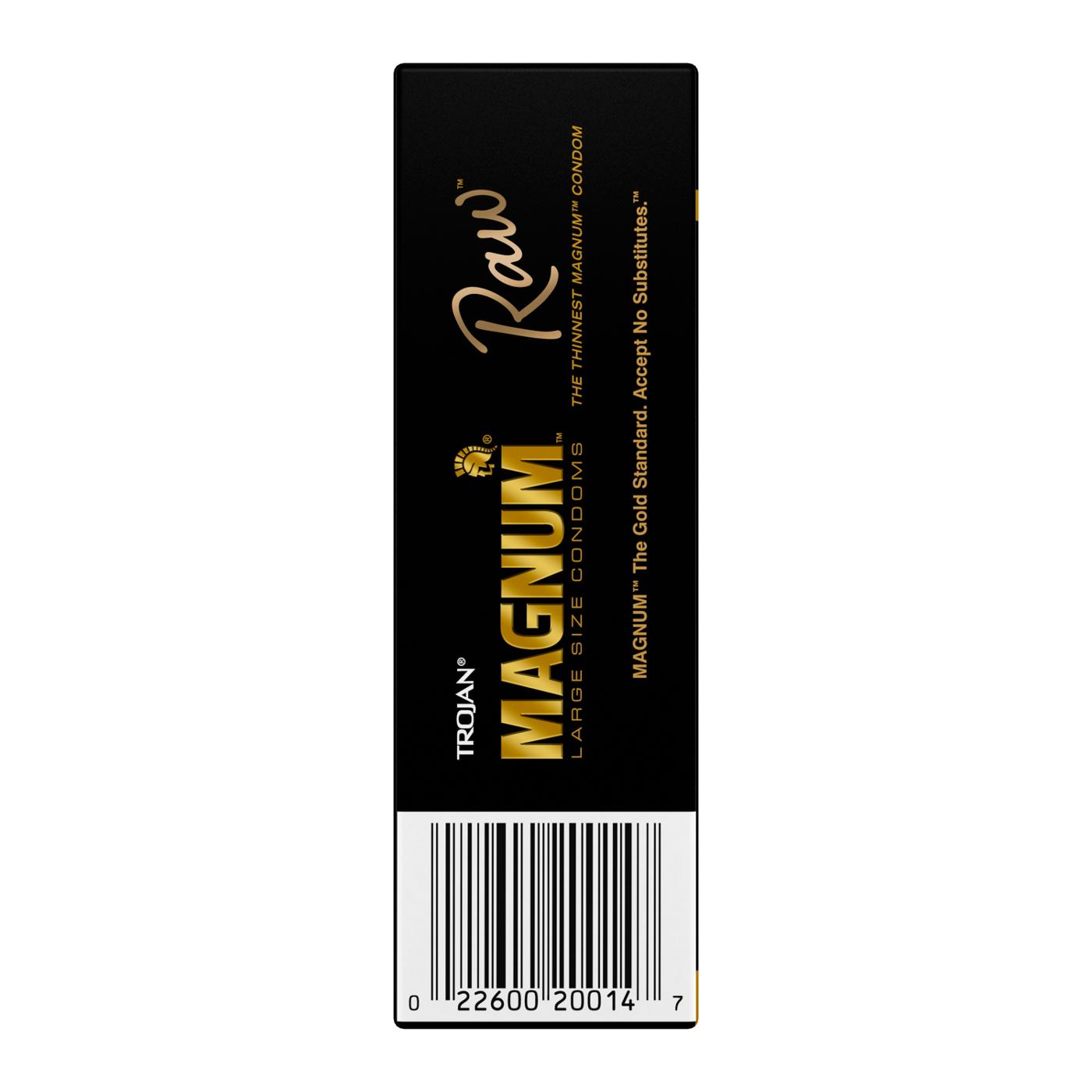 Trojan MAGNUM Raw Lubricated Condoms ; image 5 of 5