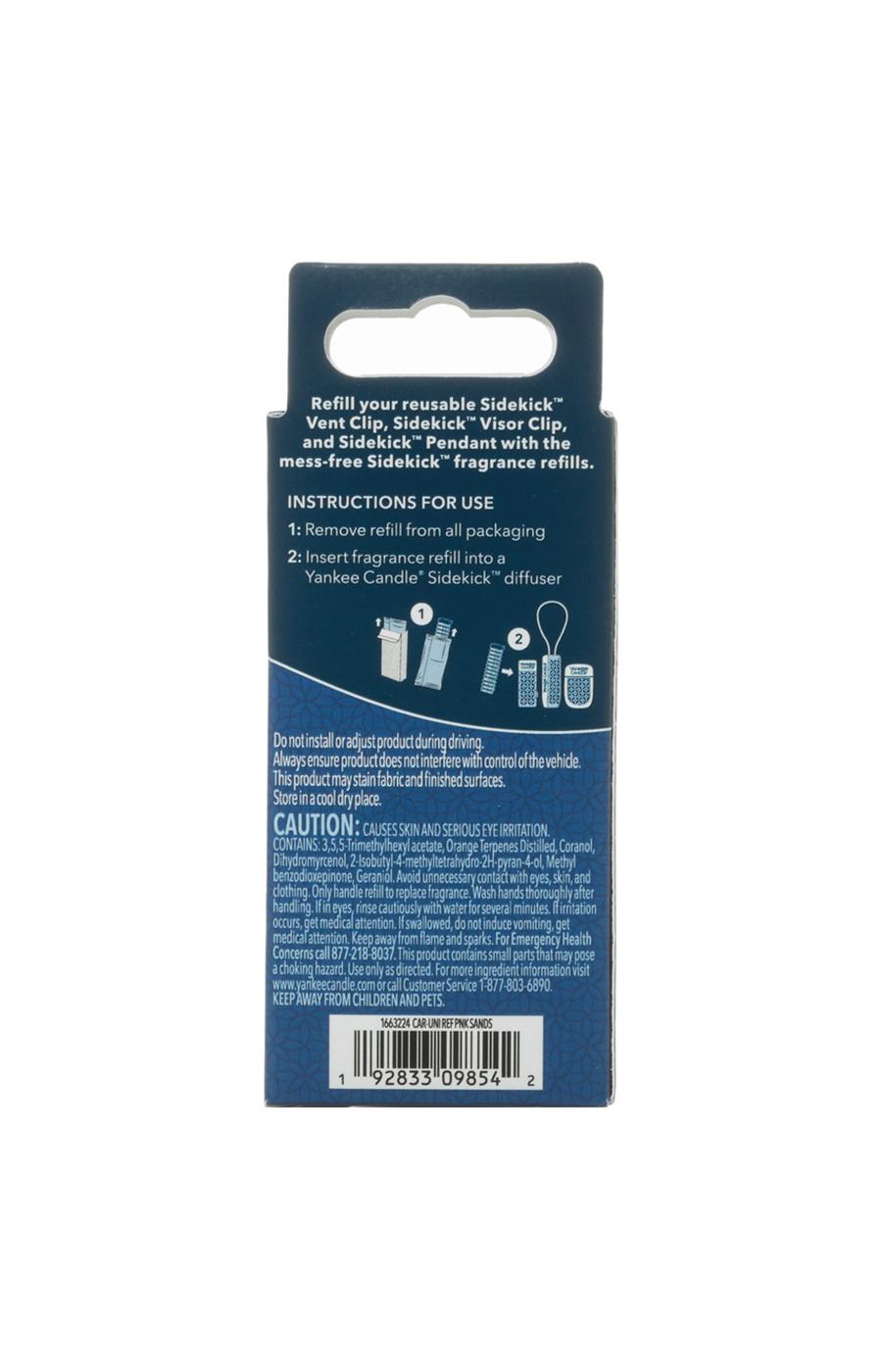 Yankee Candle Sidekick Collection Pink Sands Auto Air Fragrance Refills