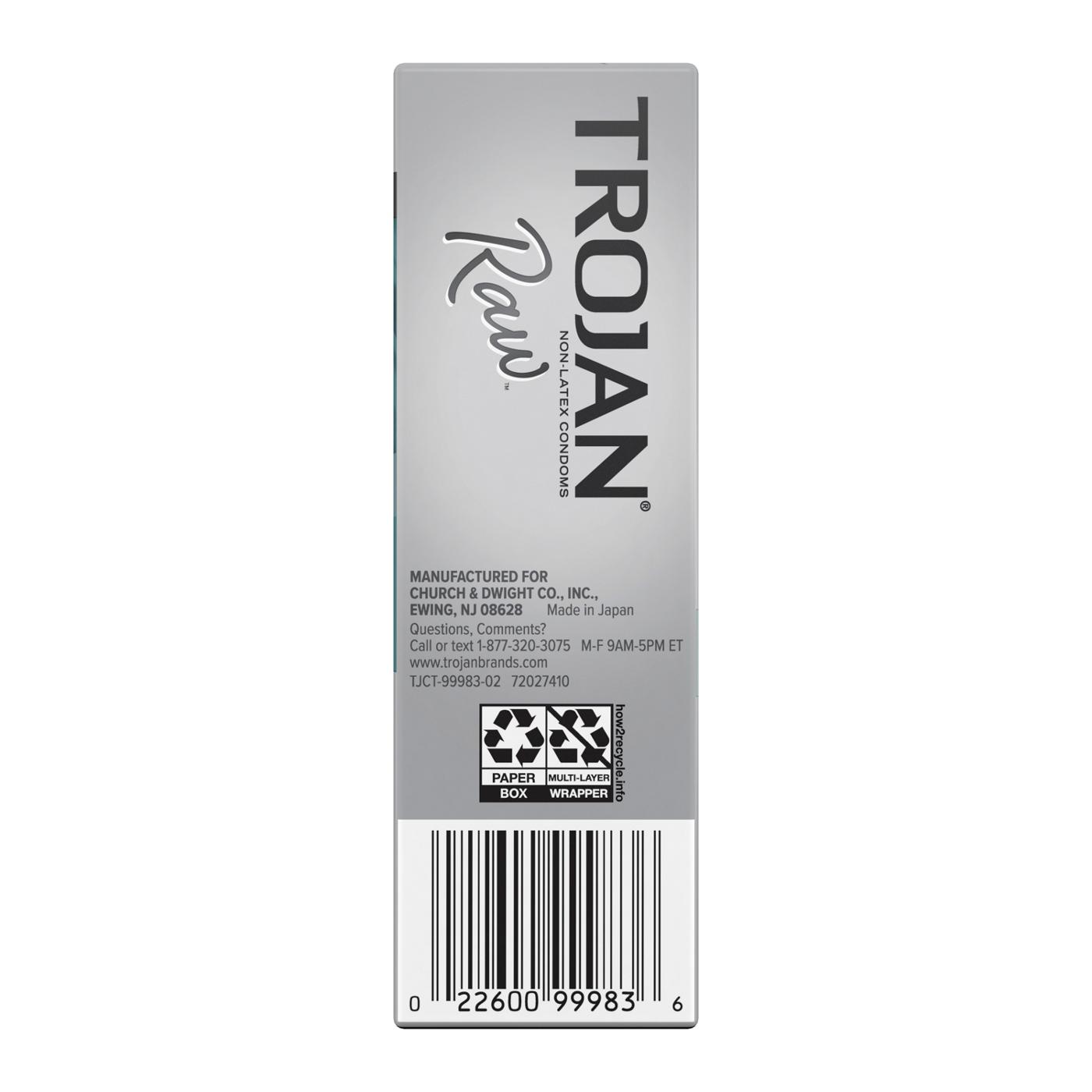 Trojan Raw Pure Feel Non-Latex Condoms; image 2 of 6