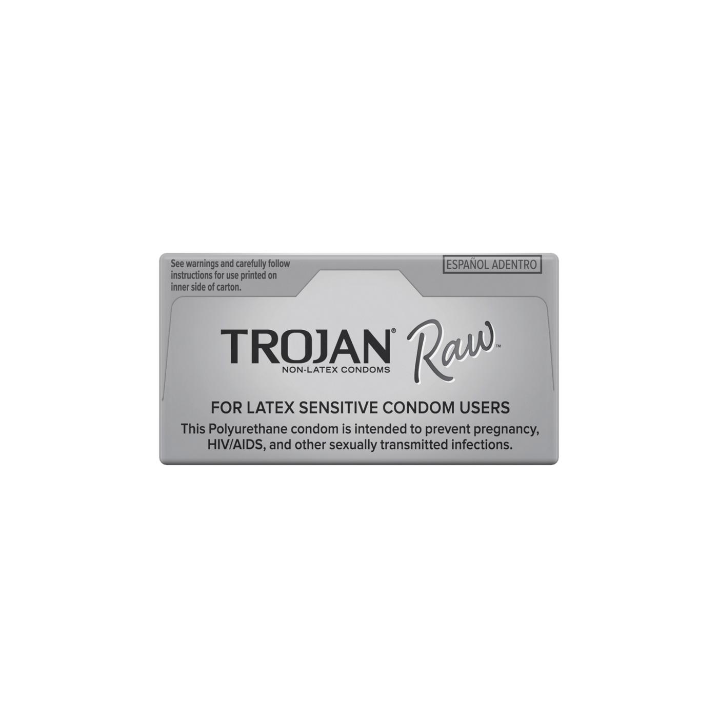 Trojan Raw Pure Feel Non-Latex Condoms; image 3 of 6