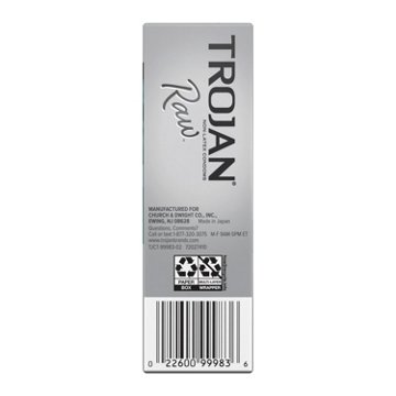 Trojan Raw Pure Feel Non-Latex Condoms, 10 ct