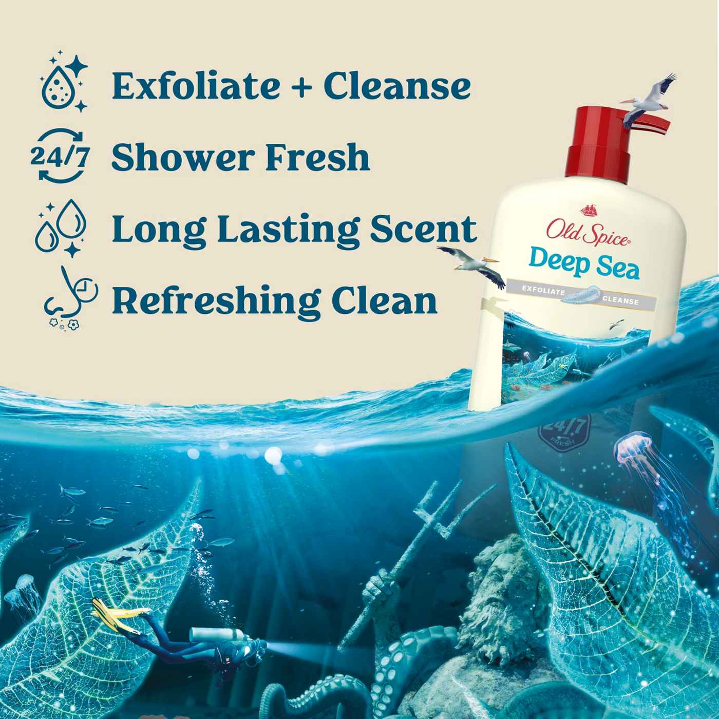 Old Spice Body Wash - Deep Cleanse; image 7 of 10