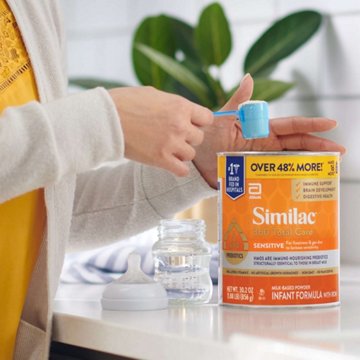 Similac 360 Total Care Sensitive Infant Formula Powder with 5 HMO Prebiotics, 30.2 oz
