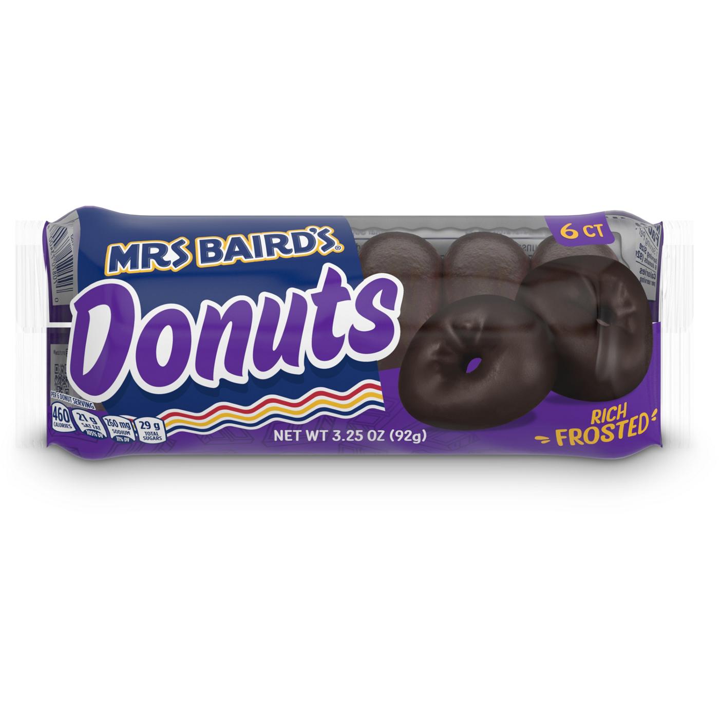 Mrs Baird's Rich Frosted (Individual) Mini Donuts; image 1 of 3